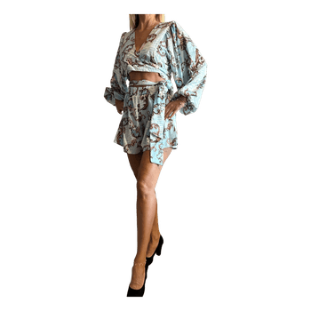 Baroque print playsuit
