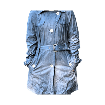 Sininen keskipitkä takki