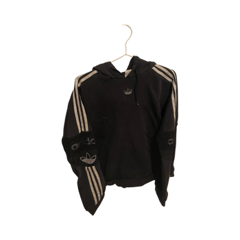 mustanvärinen adidas huppari