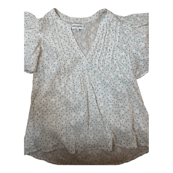 White patterned blouse