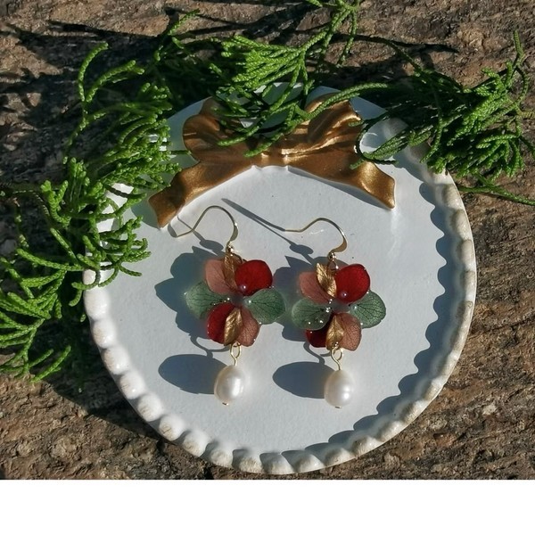 Real Flower Jewelry | Handmad Earrings with Preserved Botanicals
