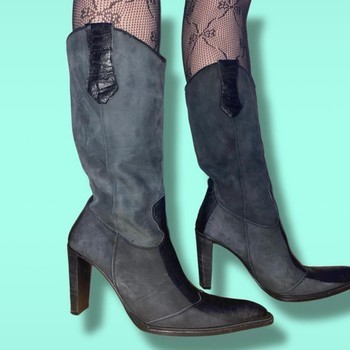 Vintage super RARE French Connection suede leather western boots