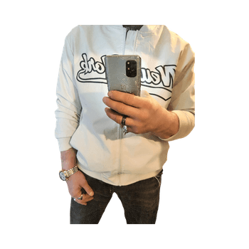 Hyvin kevyt Valkoinen bomber-takki