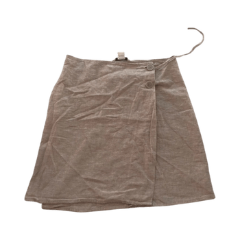 beige pellavahame
