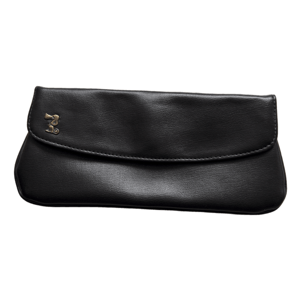 Black clutch bag