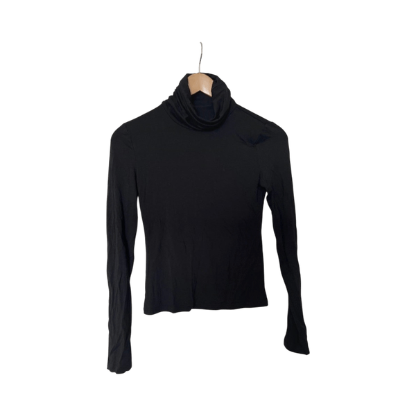 Black turtleneck top
