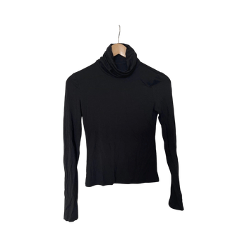 Black turtleneck top