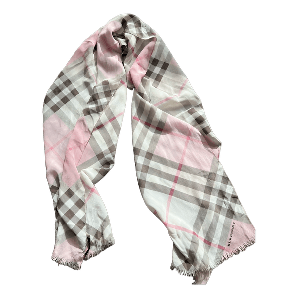 Burberry ruudullinen silkkihuivi