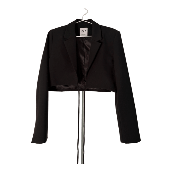 Black cropped blazer