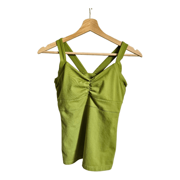 PRANA Green Built-In Bra Hiking & Active Tank Top – Size S