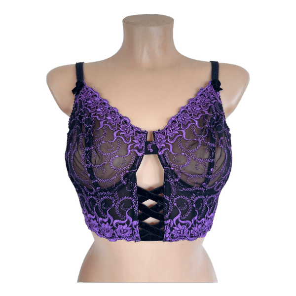 Lace bustier bra 85C