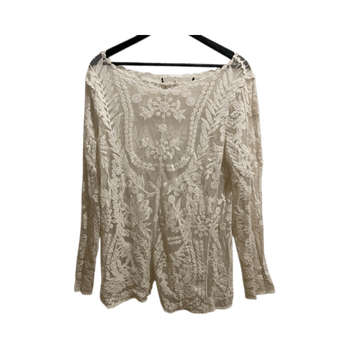 Embroidered lace blouse
