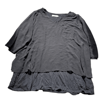 Zizzi black layered top