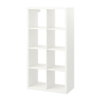 White KALLAX shelf