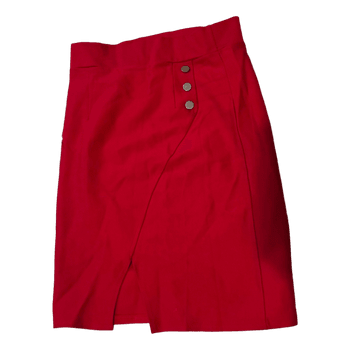 Red mini skirt