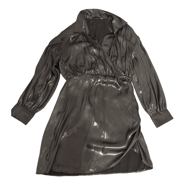 Zara metallic mini dress