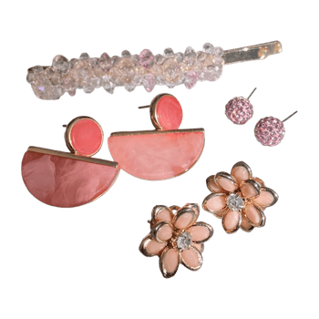 Pink jewellery set
