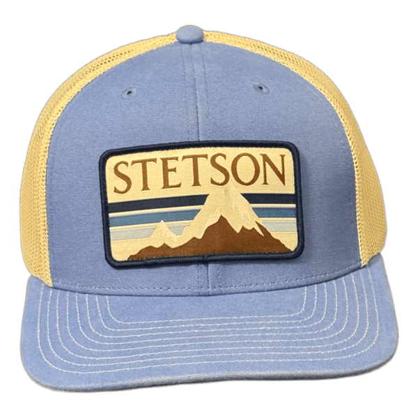 Stetson blue trucker hat