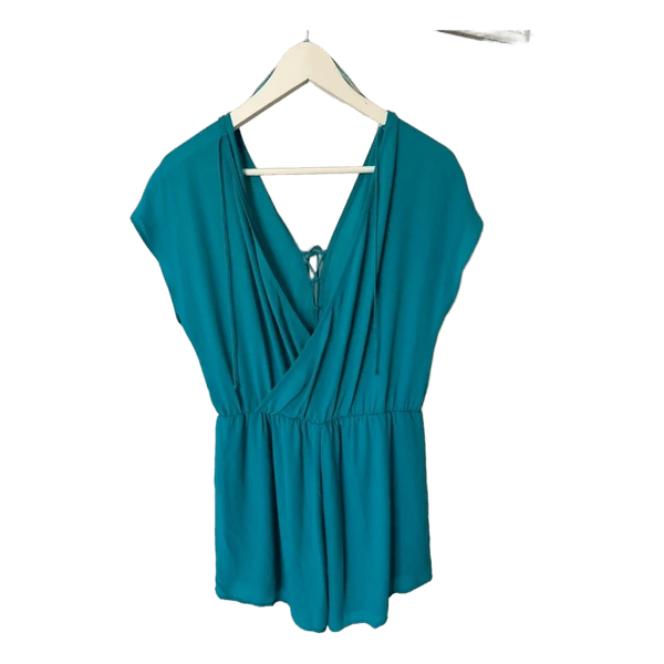 Ny Gina Tricot turkos byxdress, Storlek 38