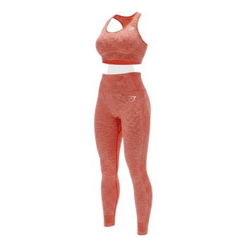 Gymshark coral set xs-s leggings sport bra