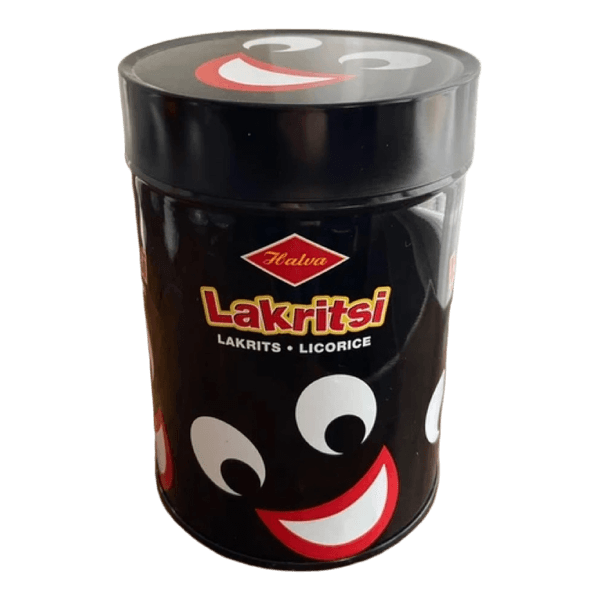 Halva Lakritsi peltipurkki