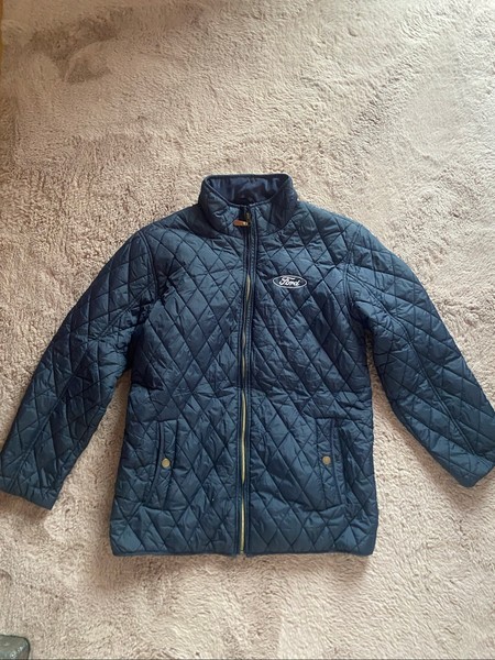 Blue quilted jacket
