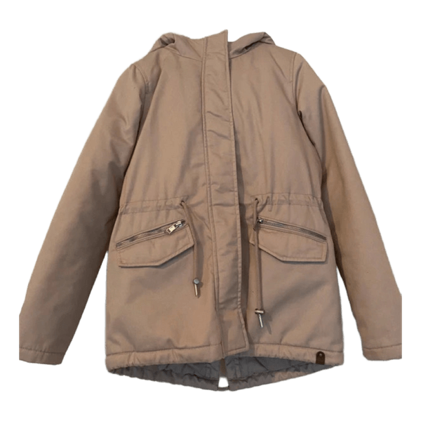 Puuteriroosa hupullinen toppatakki