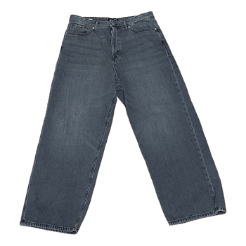 Grey baggy denim jeans