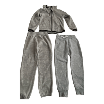 Fleece setti 116-122cm collegehousut 122cm(katso teksti)