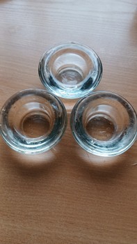 Glass candle holders