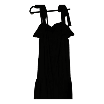 Black tie-strap dress