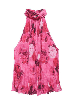 Fuchsia Top halterneck