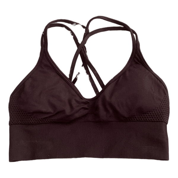 Brown sports bra