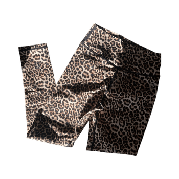 Leopard-kuviolliset treenitrikoot