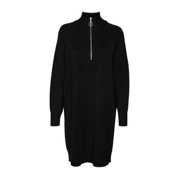 Black knitted dress