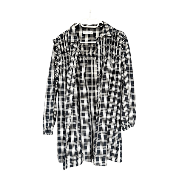 Zara plaid shirt dress