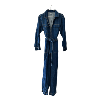 Sininen denim haalari