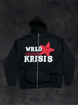 Black zip-up hoodie