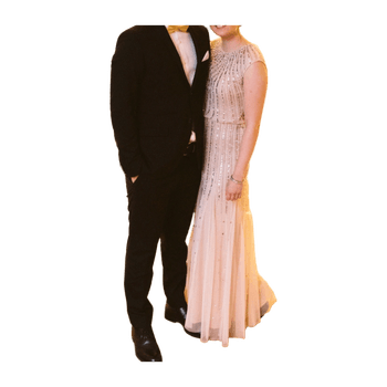 Lace and beads dress