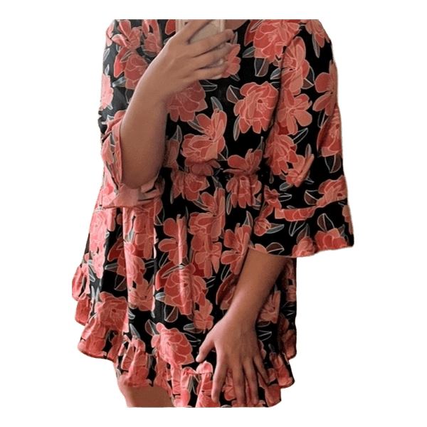 Floral print mini dress