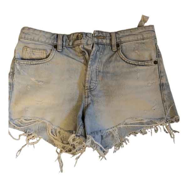 Lyseblå denimshorts