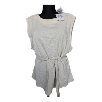 Beige sleeveless top