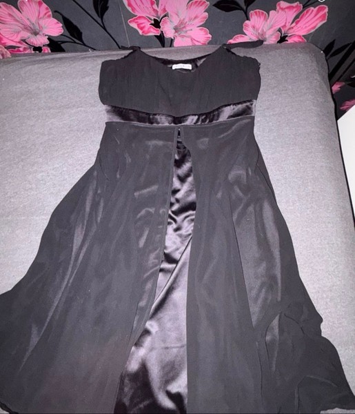 Black Vila midi dress