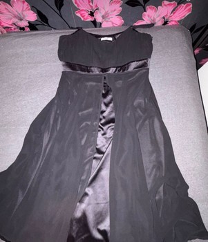 Black Vila midi dress