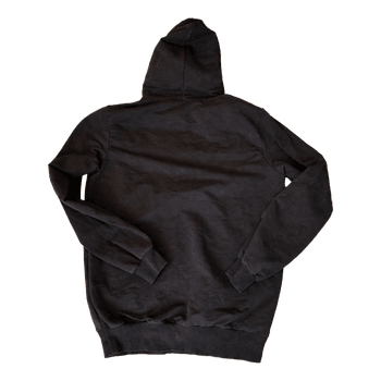 Black cotton hoodie