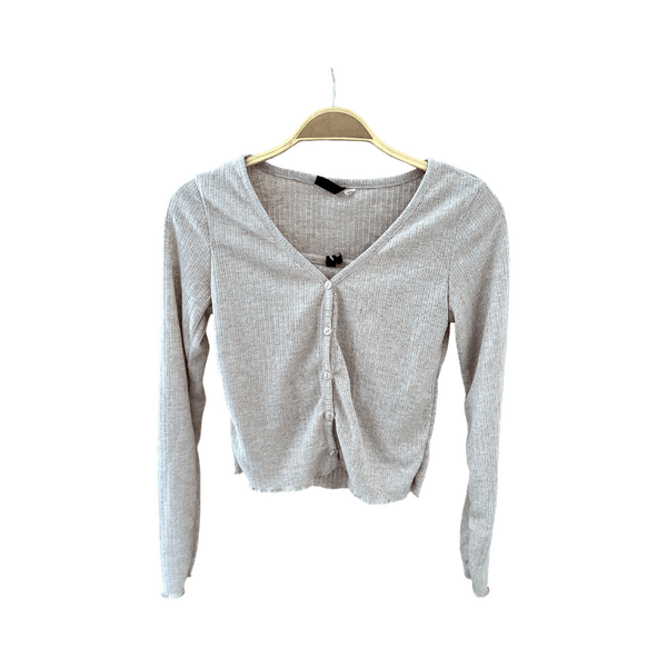 Ribbed cardigan set