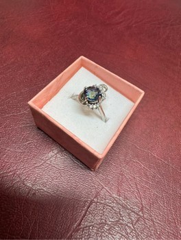 Exclusive Silver 925 ring with Mystic quartz | NOS
