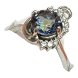 Exclusive Silver 925 ring with Mystic quartz | NOS