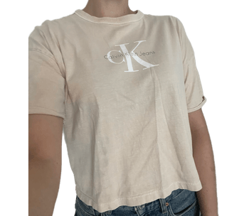Beige Calvin Klein t-shirt