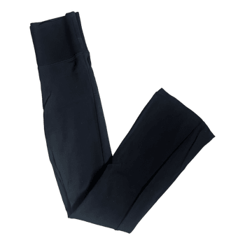 black fold-over pants